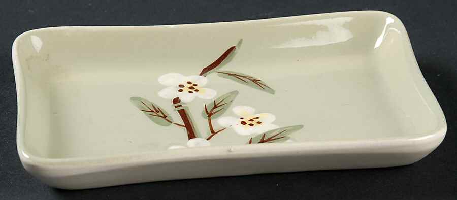 Blossom Celadon Small Ashtray by Weil Ware-1