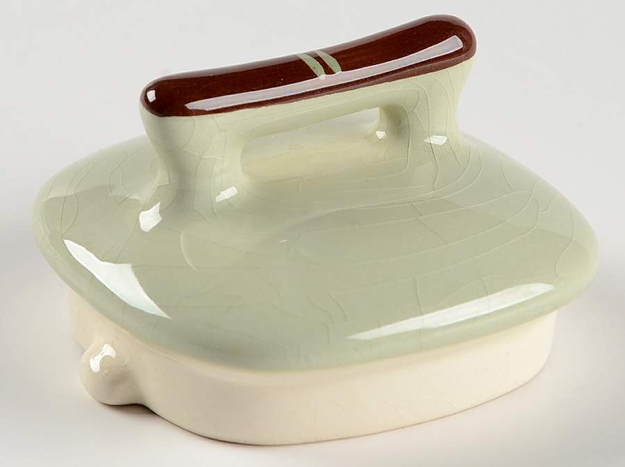 Blossom Celadon Lid for Teapot by Weil Ware-1