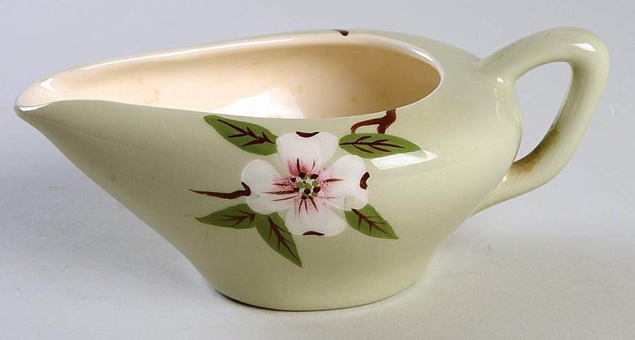 Blossom Celadon Mini Creamer by Weil Ware-1