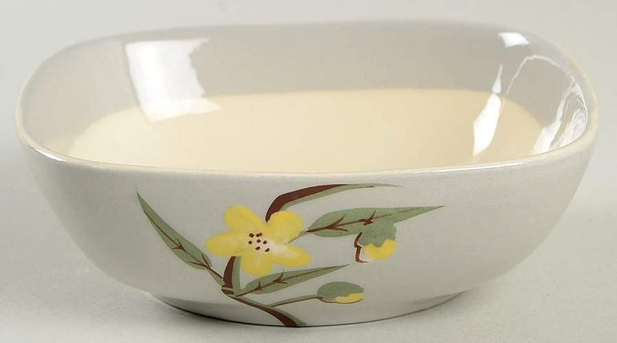 Blossom Gray Fruit/Dessert (Sauce) Bowl by Weil Ware-1