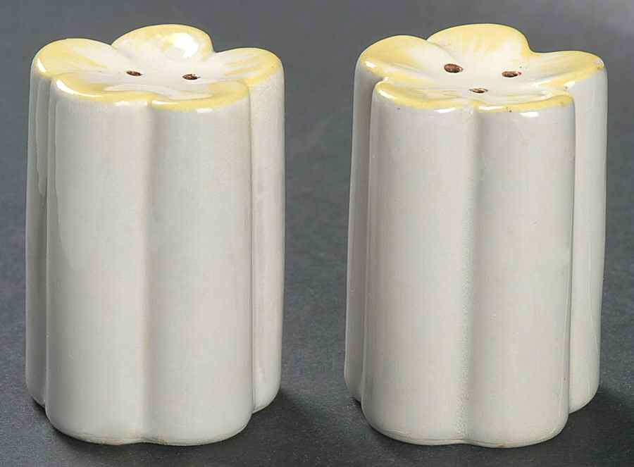 Blossom Gray Salt & Pepper Set by Weil Ware-1