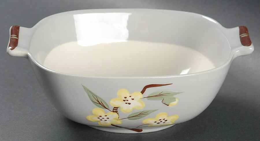 Blossom Gray Lugged Cereal Bowl by Weil Ware-1