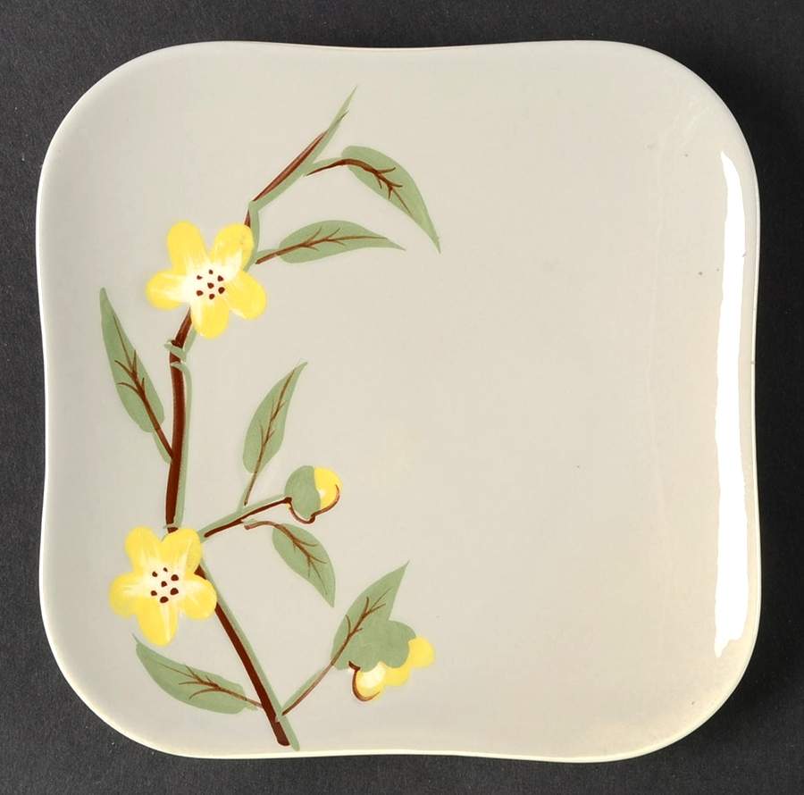 Blossom Gray Bread & Butter Plate by Weil Ware-1