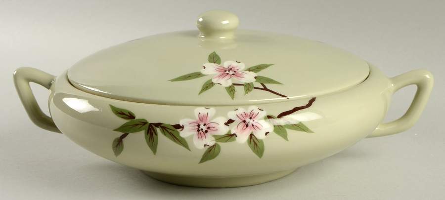 Brentwood Celadon Round Covered Vegetable by Weil Ware-1