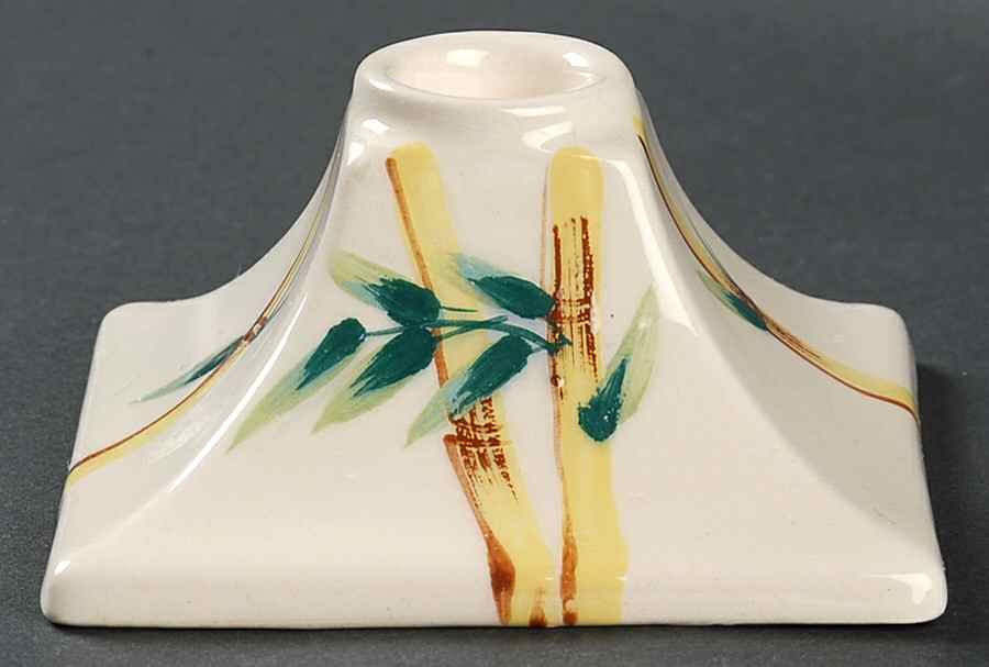 Malay Bambu Single Light Candlestick by Weil Ware-1