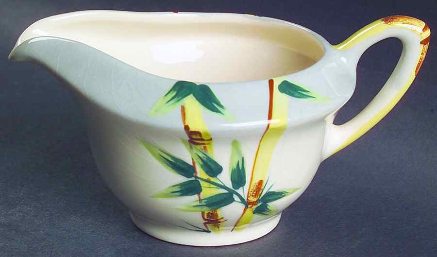 Malay Bambu Gray Creamer by Weil Ware-1