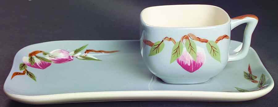 Mango Snack Plate & Cup Set by Weil Ware-1