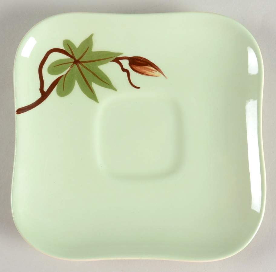 Rose Green Saucer by Weil Ware-1