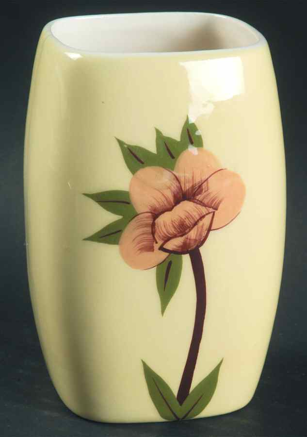 Rose Yellow Tall China Tumbler by Weil Ware-1