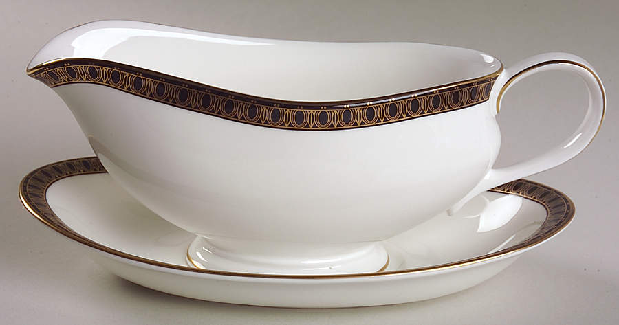 Ashworth Gravy Boat & Underplate by Waterford China-1