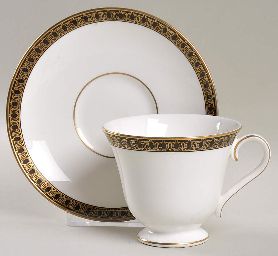 Ashworth Footed Cup & Saucer Set by Waterford China-1