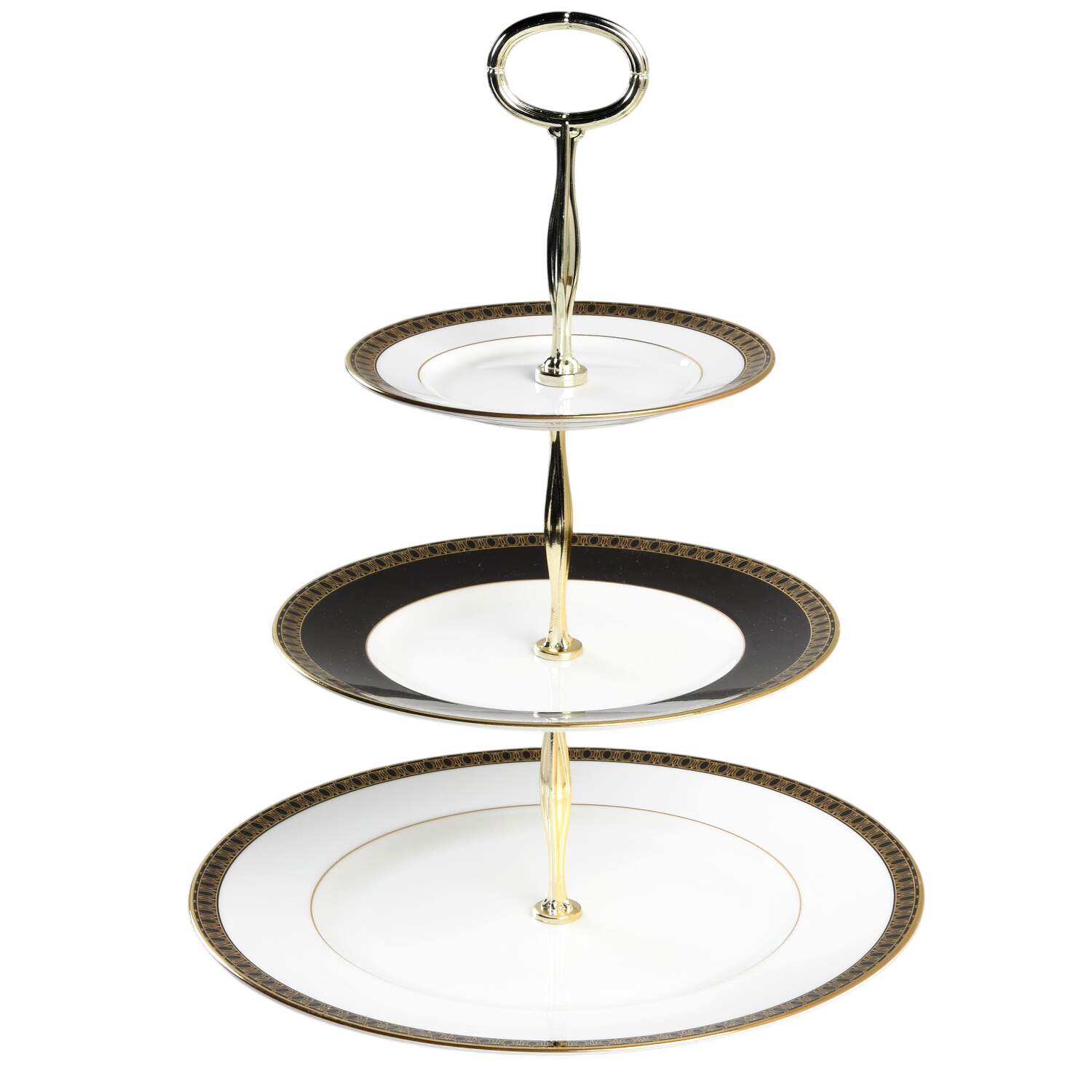 Ashworth 13 7/8"-14 1/4" 3-Tiered Serving Tray(DP,SP,BB) HC by Waterford China-1