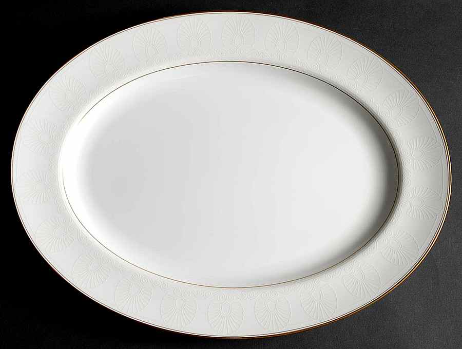 Cardiffe 15" Oval Serving Platter by Waterford China-1