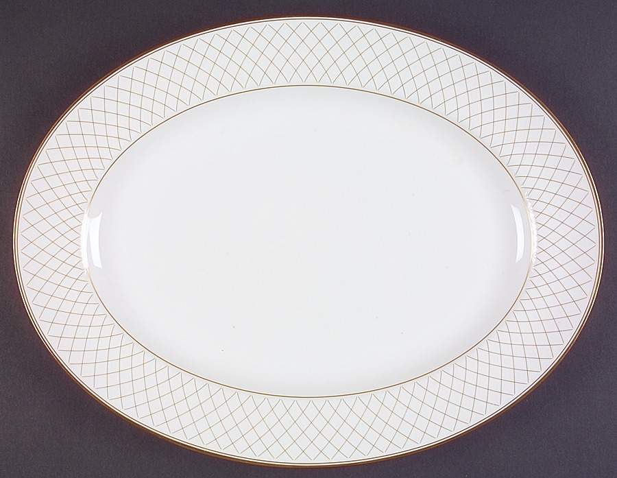 Crosshaven 15" Oval Serving Platter by Waterford China-1