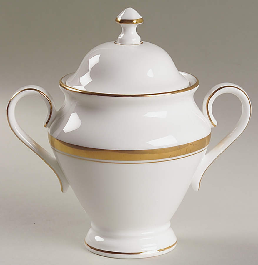 Harcourt Sugar Bowl & Lid by Waterford China-1