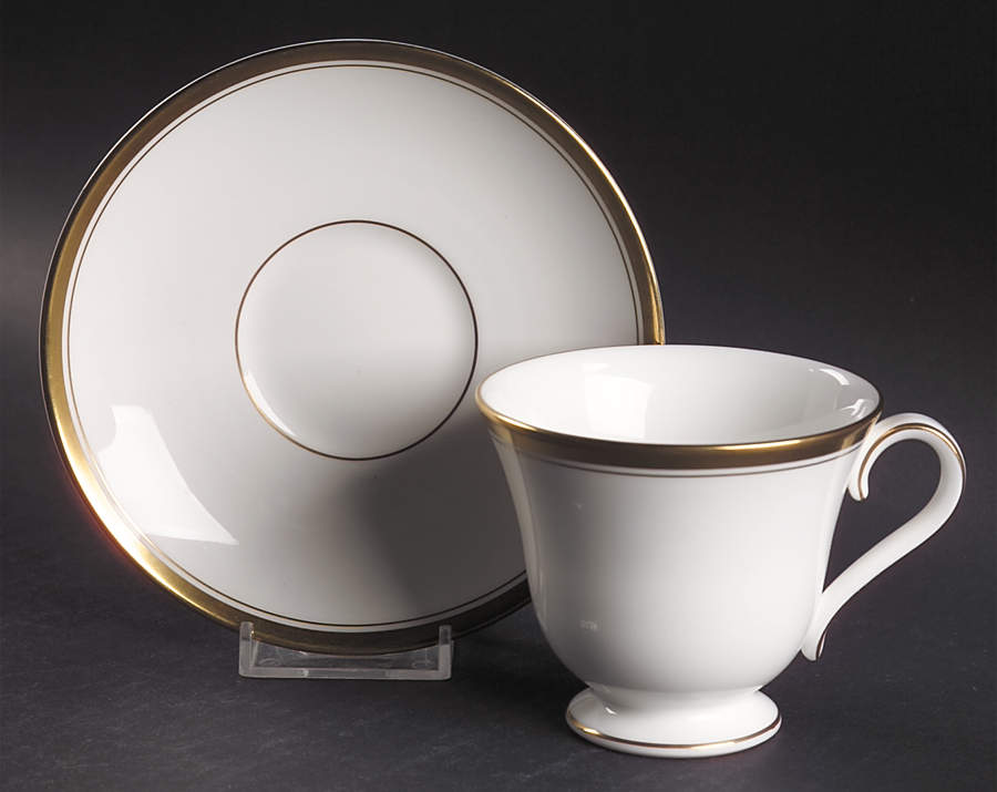 Harcourt Footed Cup & Saucer Set by Waterford China-1