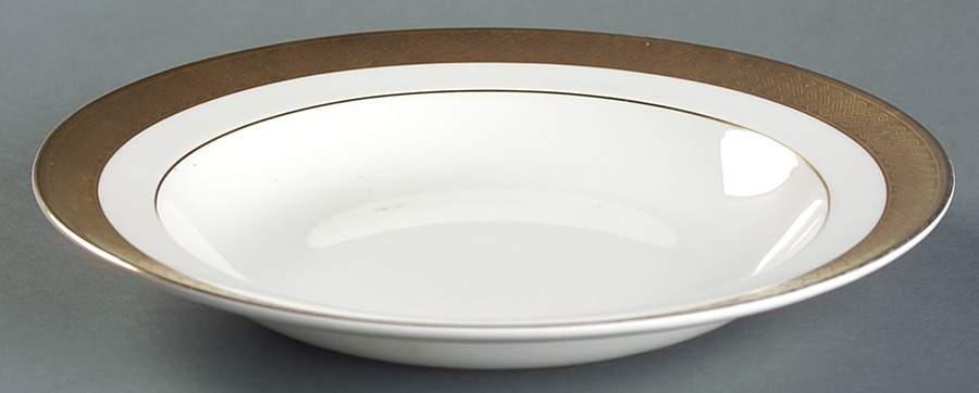 Kells Gold Large Rim Soup Bowl by Waterford China-1