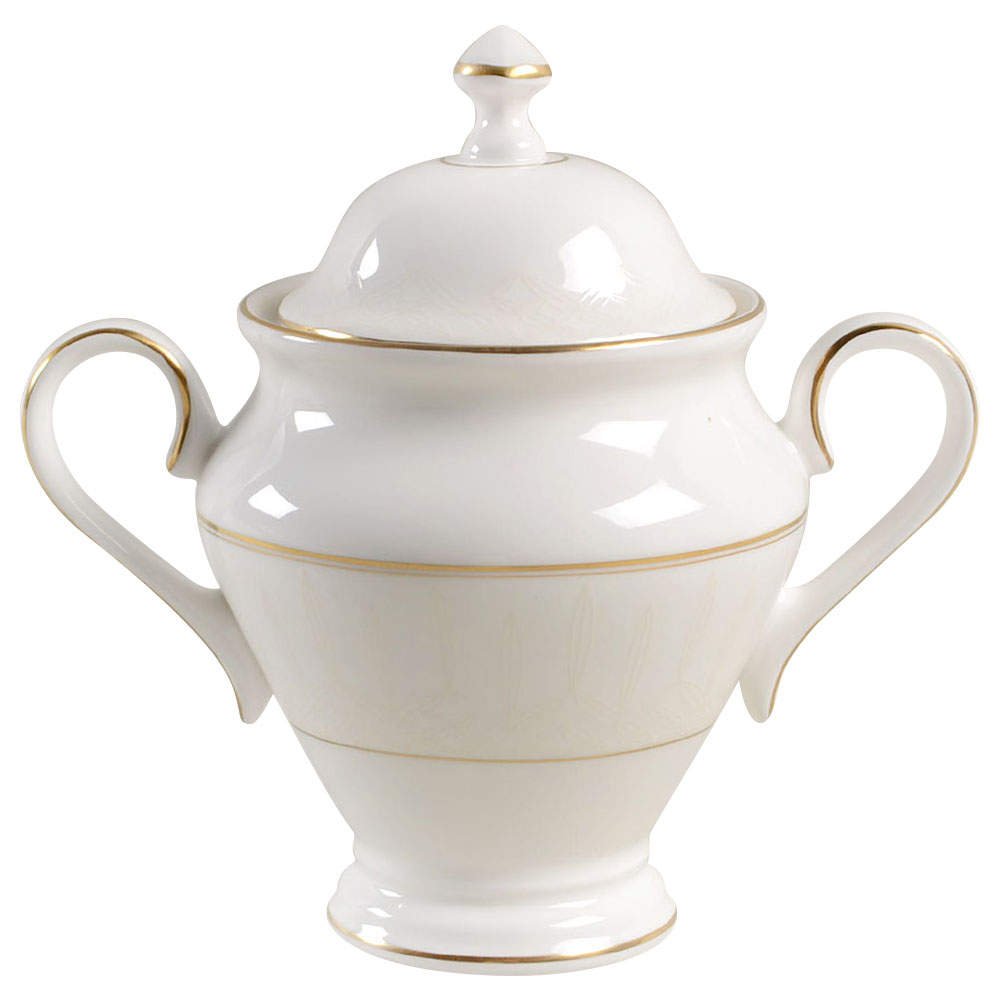 Lismore Gold Sugar Bowl & Lid by Waterford China-1