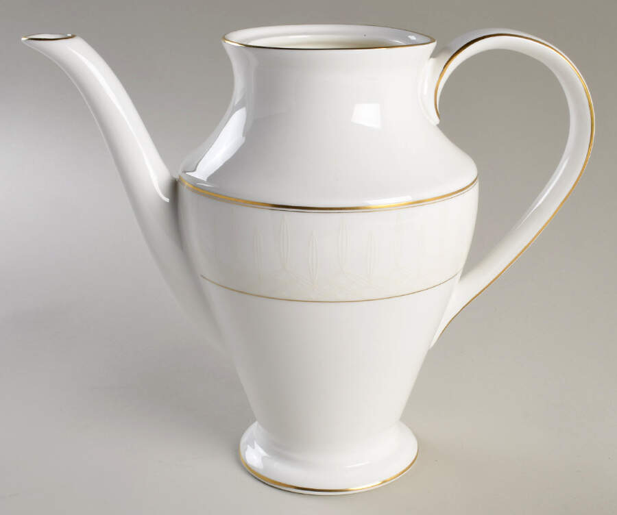 Lismore Gold Tea/Coffee Pot No Lid by Waterford China-1