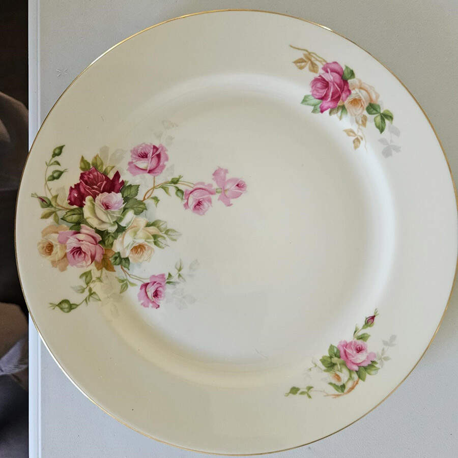 Rose Dinner Plate by Wheelock-1