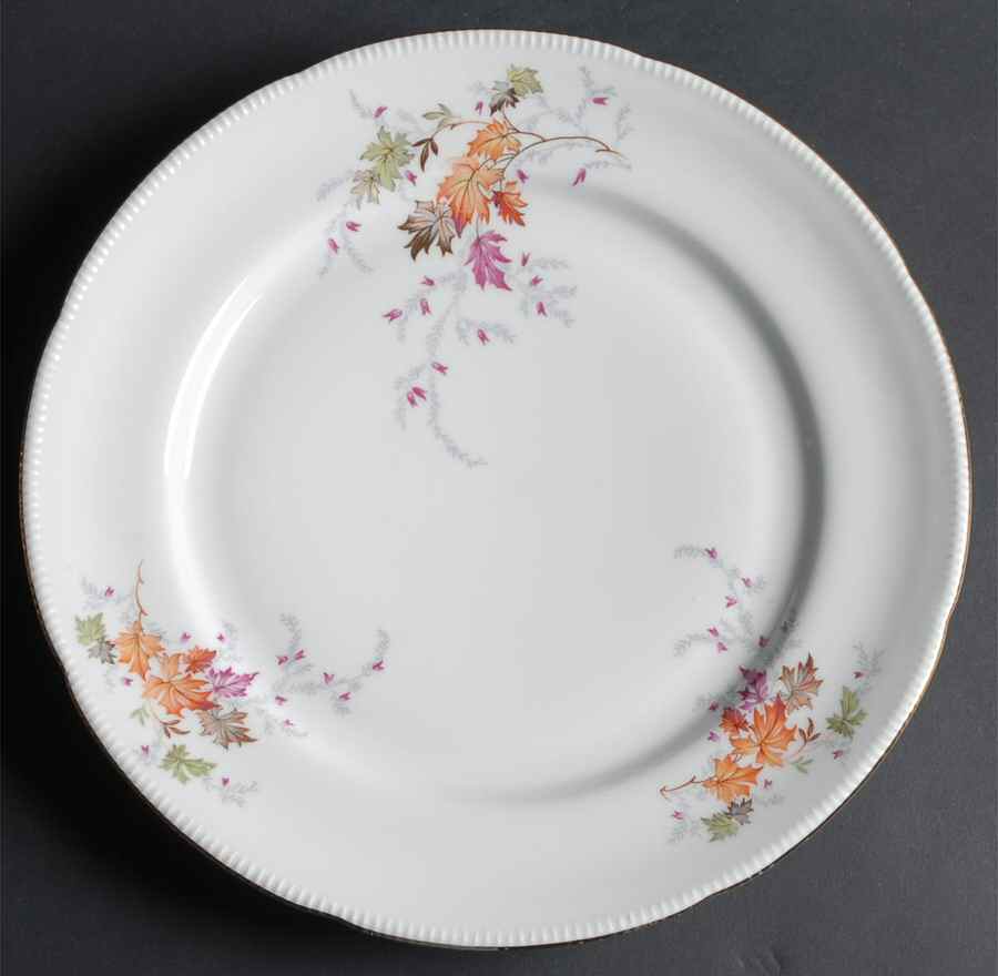 Autumn (Rim, Gold Trim) 12" Chop Plate (Round Platter) by Winterling - Bavaria-1