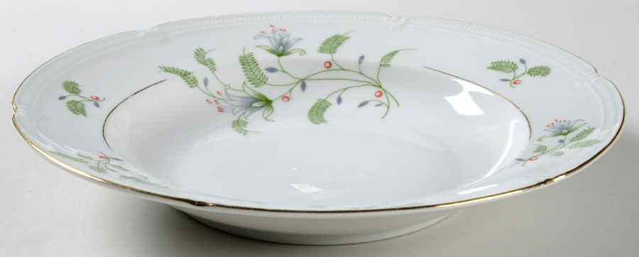 B. Fern (Scalloped) Large Rim Soup Bowl by Winterling - Bavaria-1