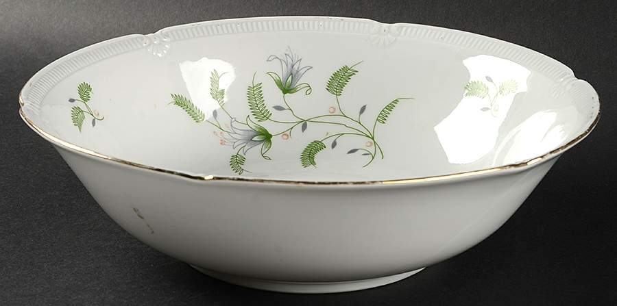 B. Fern (Scalloped) 9" Round Vegetable Bowl by Winterling - Bavaria-1