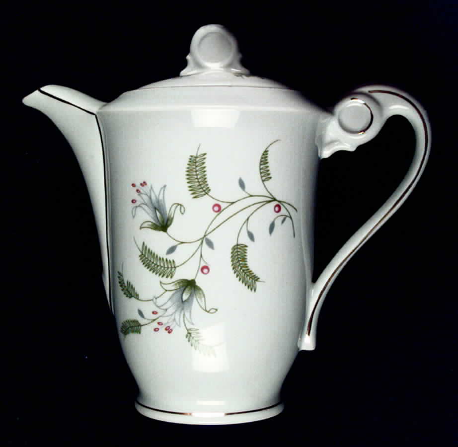 B. Fern (Smooth) Coffee Pot & Lid by Winterling - Bavaria-1