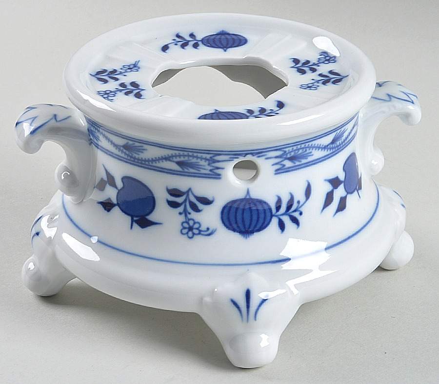 Blue Onion China Warmer Stand by Winterling - Bavaria-1