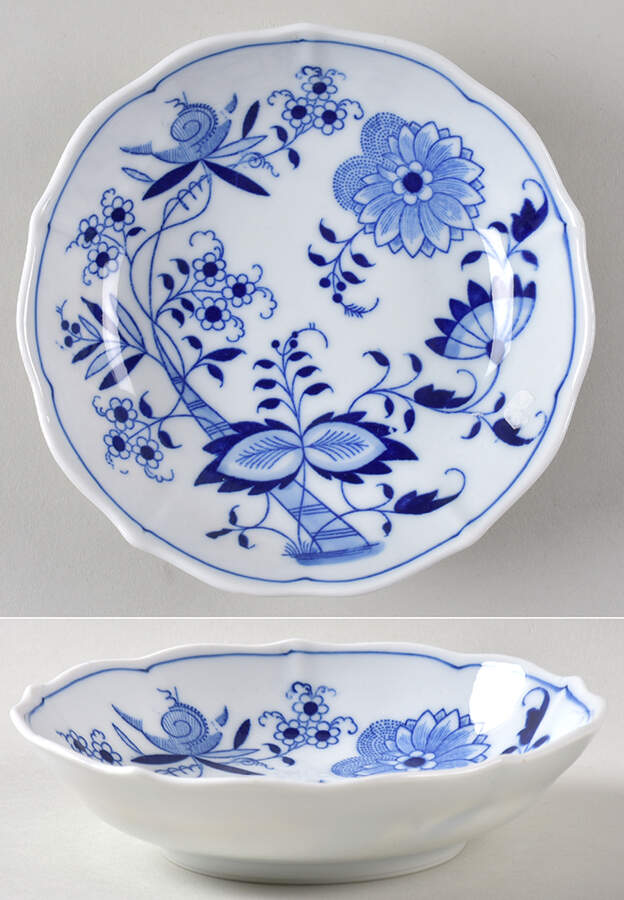 Blue Onion Fruit/Dessert (Sauce) Bowl by Winterling - Bavaria-1