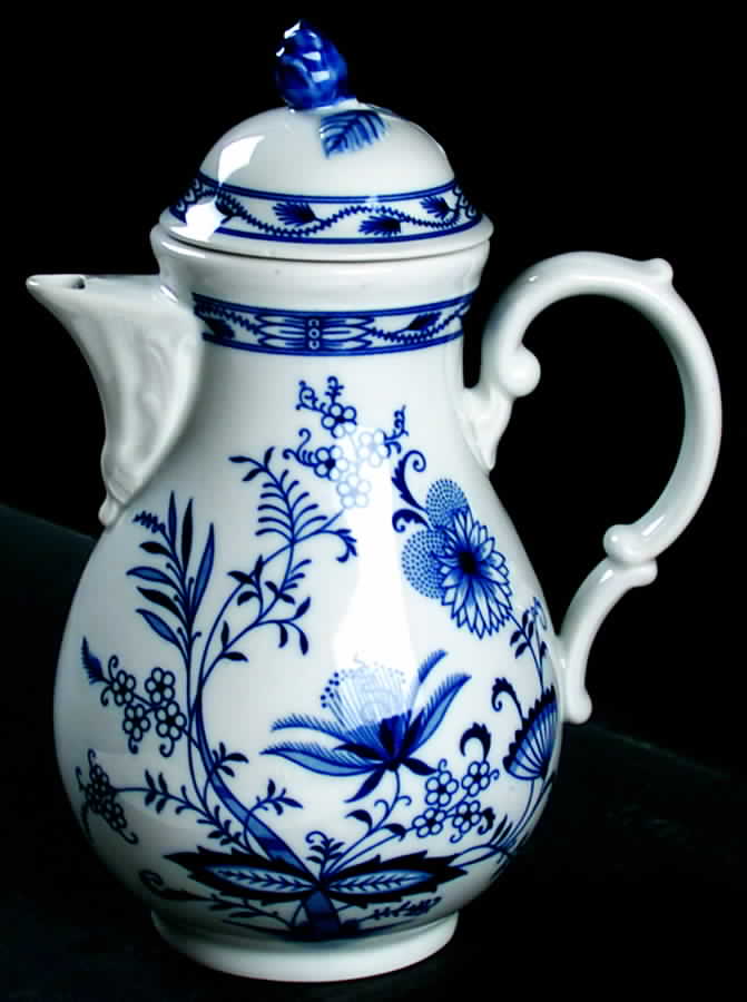 Blue Onion Coffee Pot & Lid by Winterling - Bavaria-1