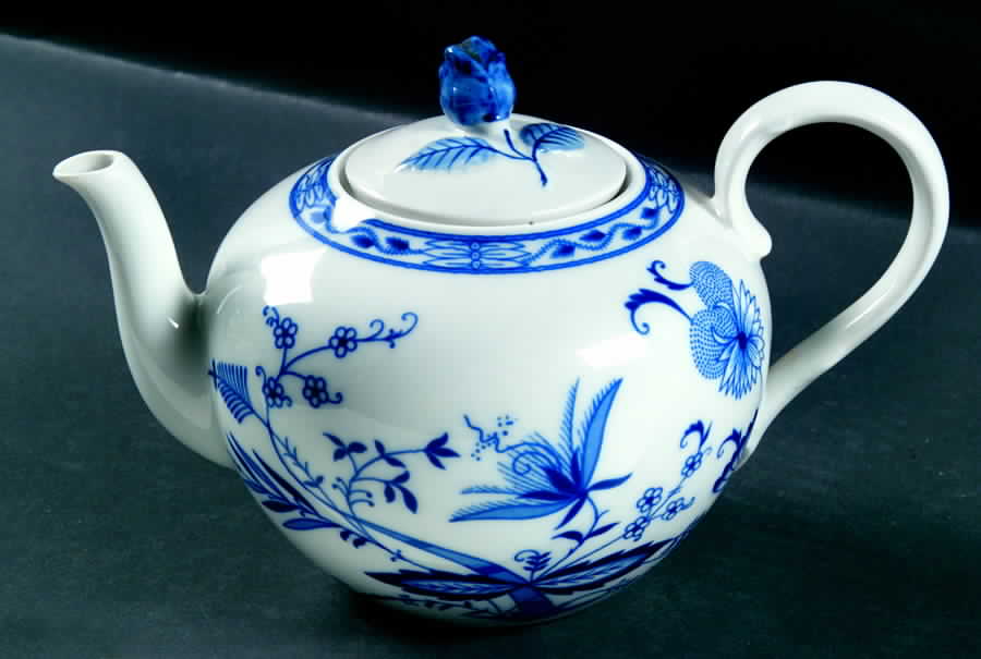 Blue Onion Teapot & Lid by Winterling - Bavaria-1