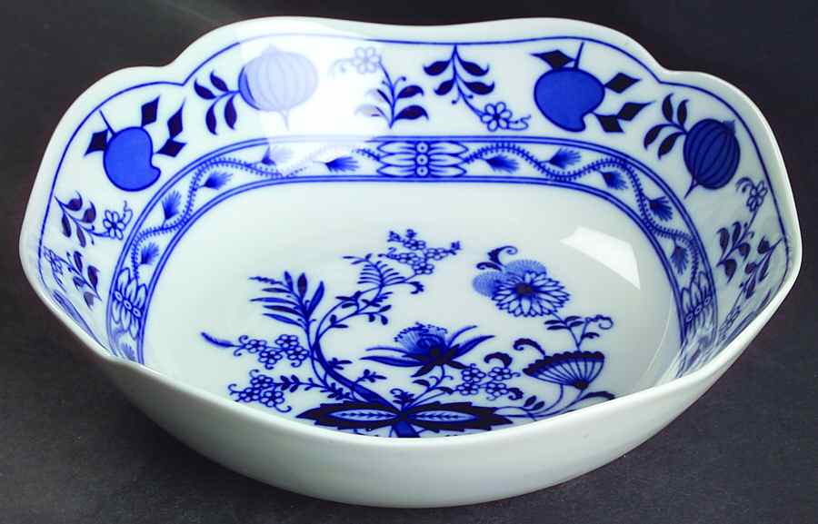 Blue Onion 9" Round Vegetable Bowl by Winterling - Bavaria-1