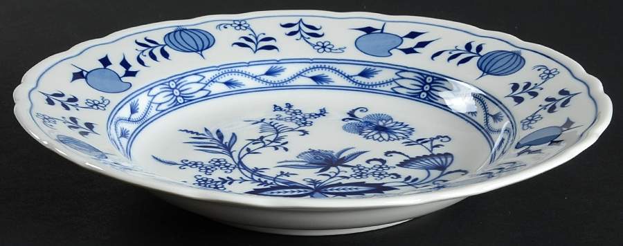 Blue Onion Large Rim Soup Bowl by Winterling - Bavaria-1
