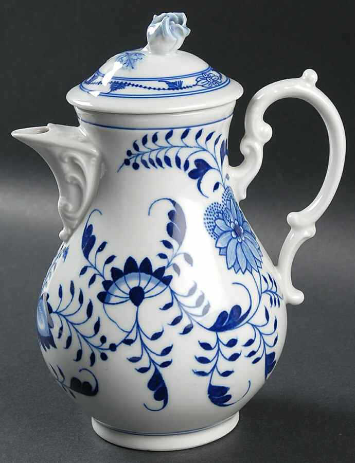 Blue Onion Small Coffee Pot & Lid by Winterling - Bavaria-1