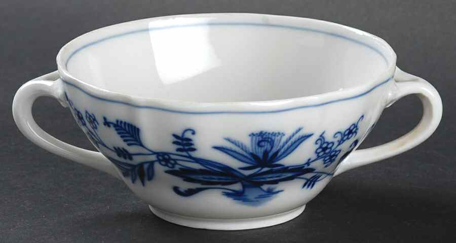 Blue Onion Flat Cream Soup Bowl by Winterling - Bavaria-1
