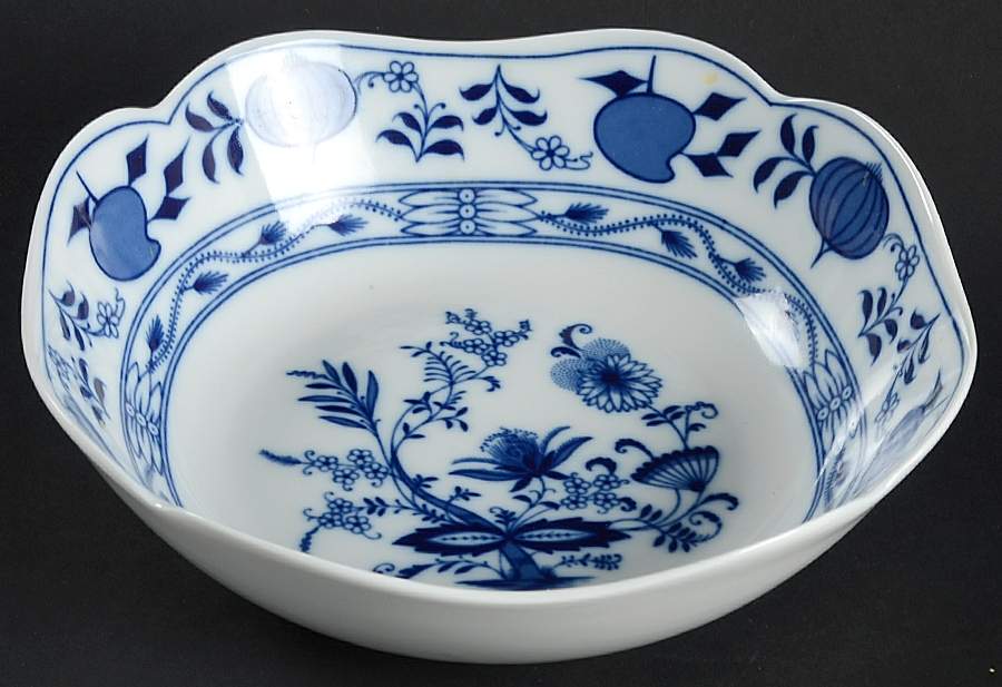 Blue Onion 7" Square Vegetable Bowl by Winterling - Bavaria-1