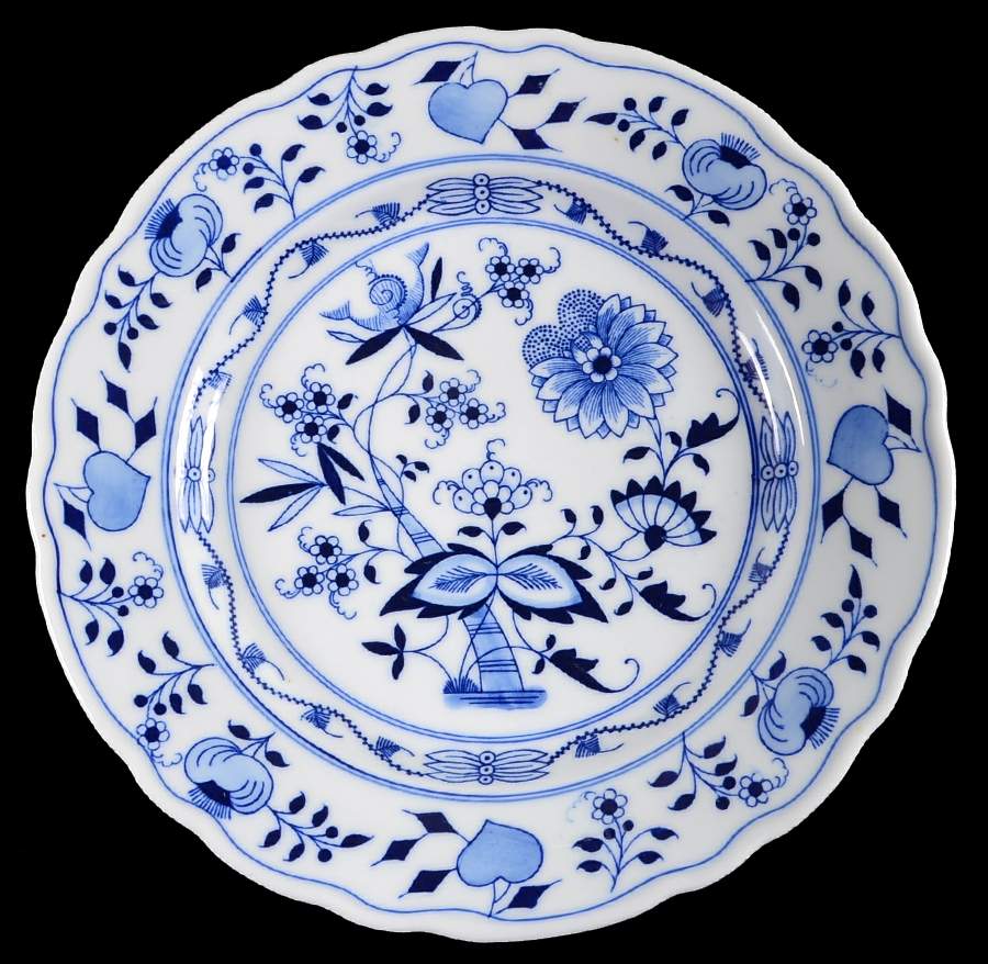 Blue Onion Salad Plate by Winterling - Bavaria-1