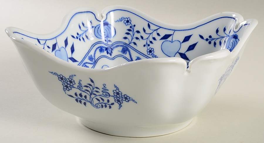 Blue Onion 8" Square Vegetable Bowl by Winterling - Bavaria-1