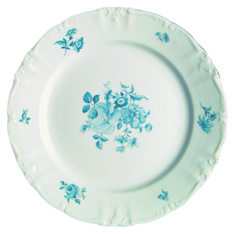 Blue Rose Dinner Plate by Winterling - Bavaria-1