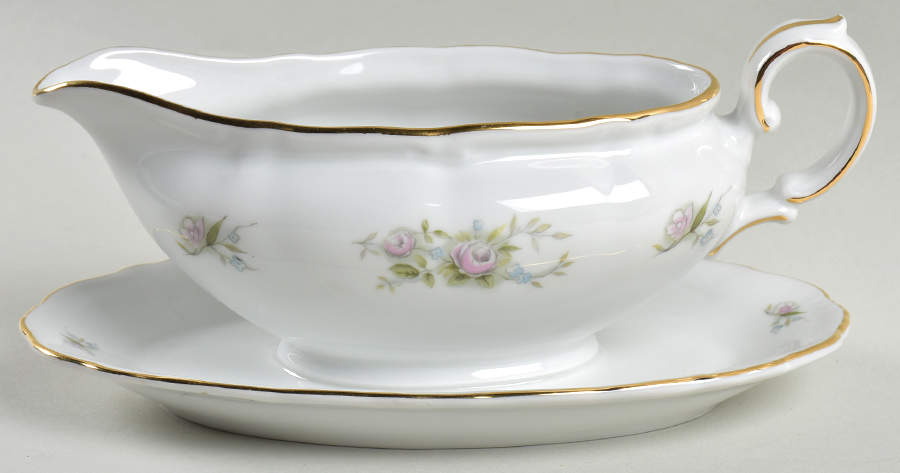Celebration Gravy Boat with Attached Underplate by Winterling - Bavaria-1