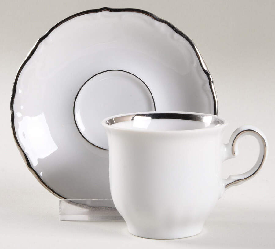 Charisma Flat Demitasse Cup & Saucer Set by Winterling - Bavaria-1