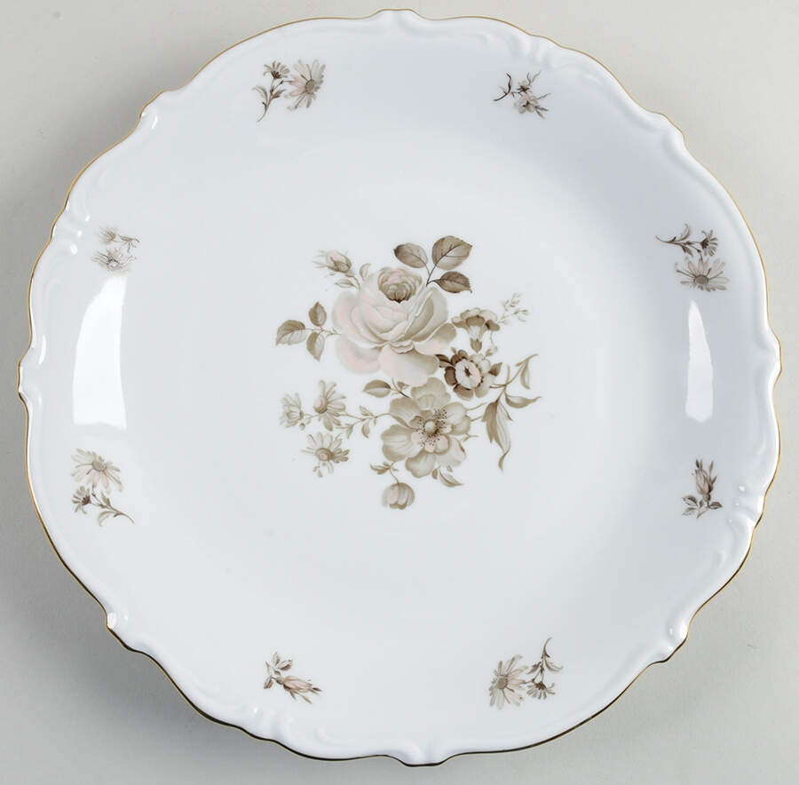 Dawn Rose (Gold Trim) 12" Chop Plate (Round Platter) by Winterling - Bavaria-1
