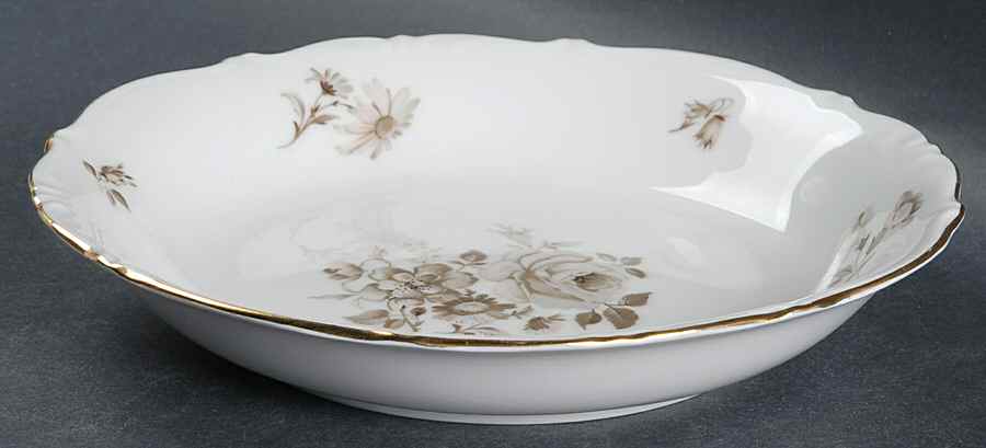 Dawn Rose (Gold Trim) Coupe Soup Bowl by Winterling - Bavaria-1