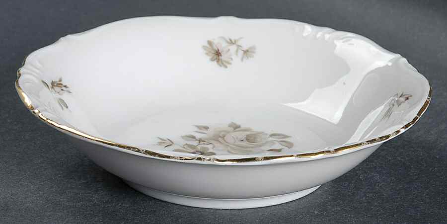 Dawn Rose (Gold Trim) Fruit/Dessert (Sauce) Bowl by Winterling - Bavaria-1