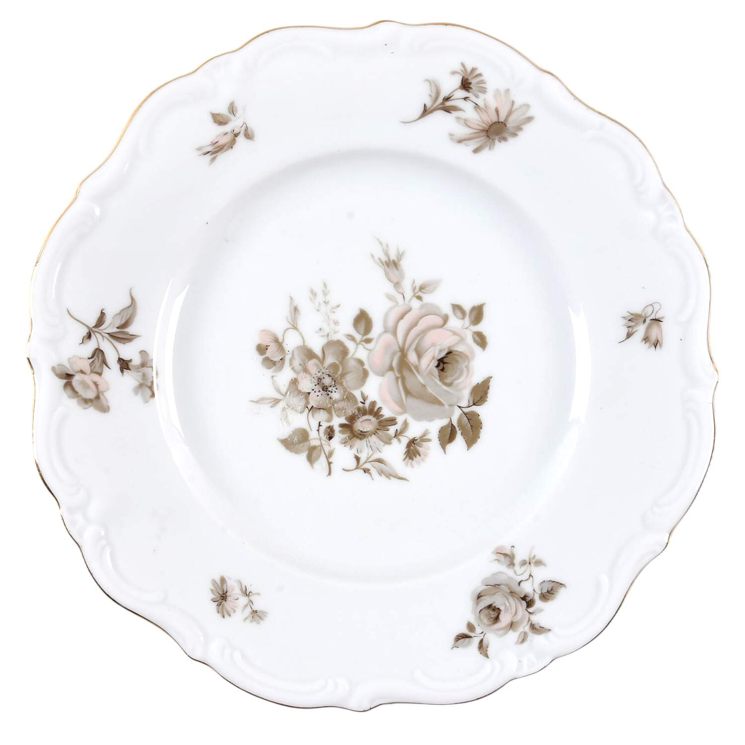 Dawn Rose (Gold Trim) Salad Plate by Winterling - Bavaria-1