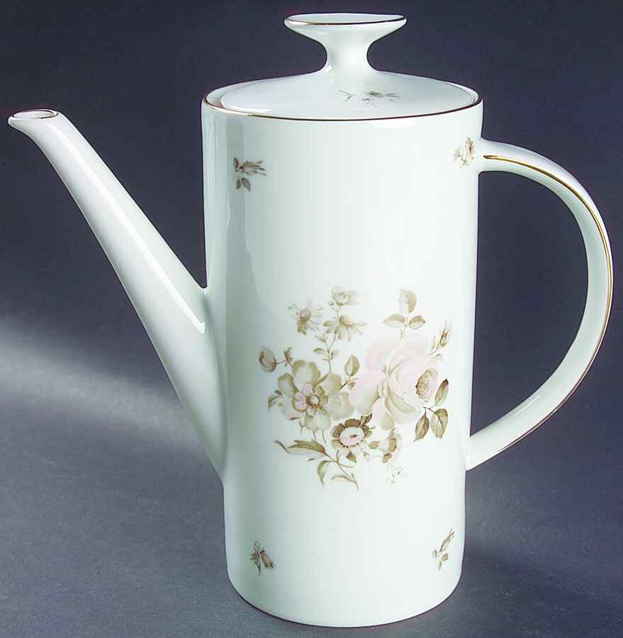 Dawn Rose Coffee Pot & Lid by Winterling - Bavaria-1