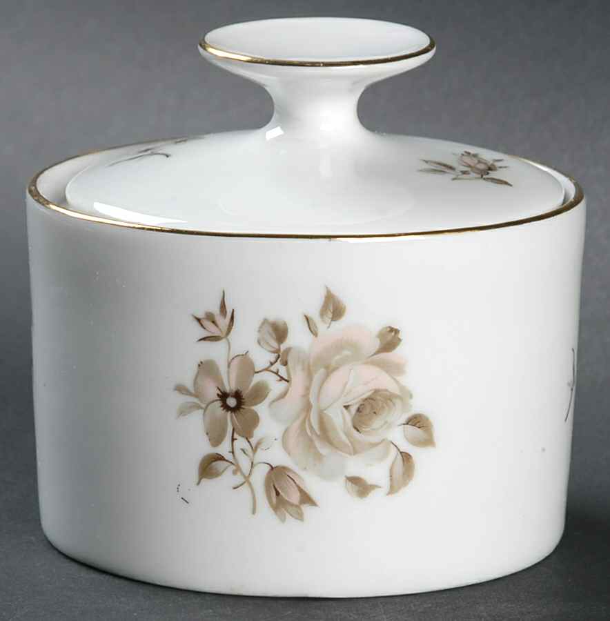 Dawn Rose Sugar Bowl & Lid by Winterling - Bavaria-1