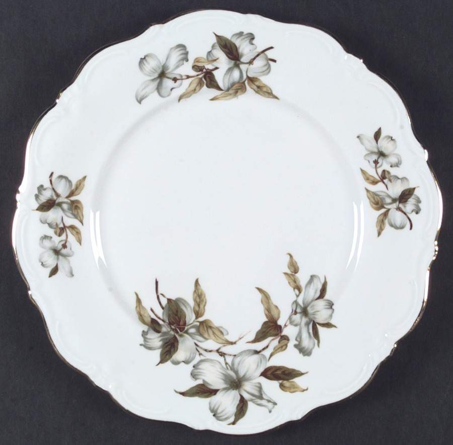 Dogwood (Scalloped, Rim) Dinner Plate by Winterling - Bavaria-1