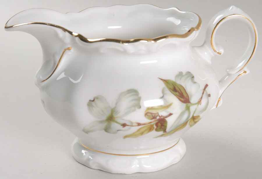 Dogwood (Scalloped, Rim) Creamer by Winterling - Bavaria-1